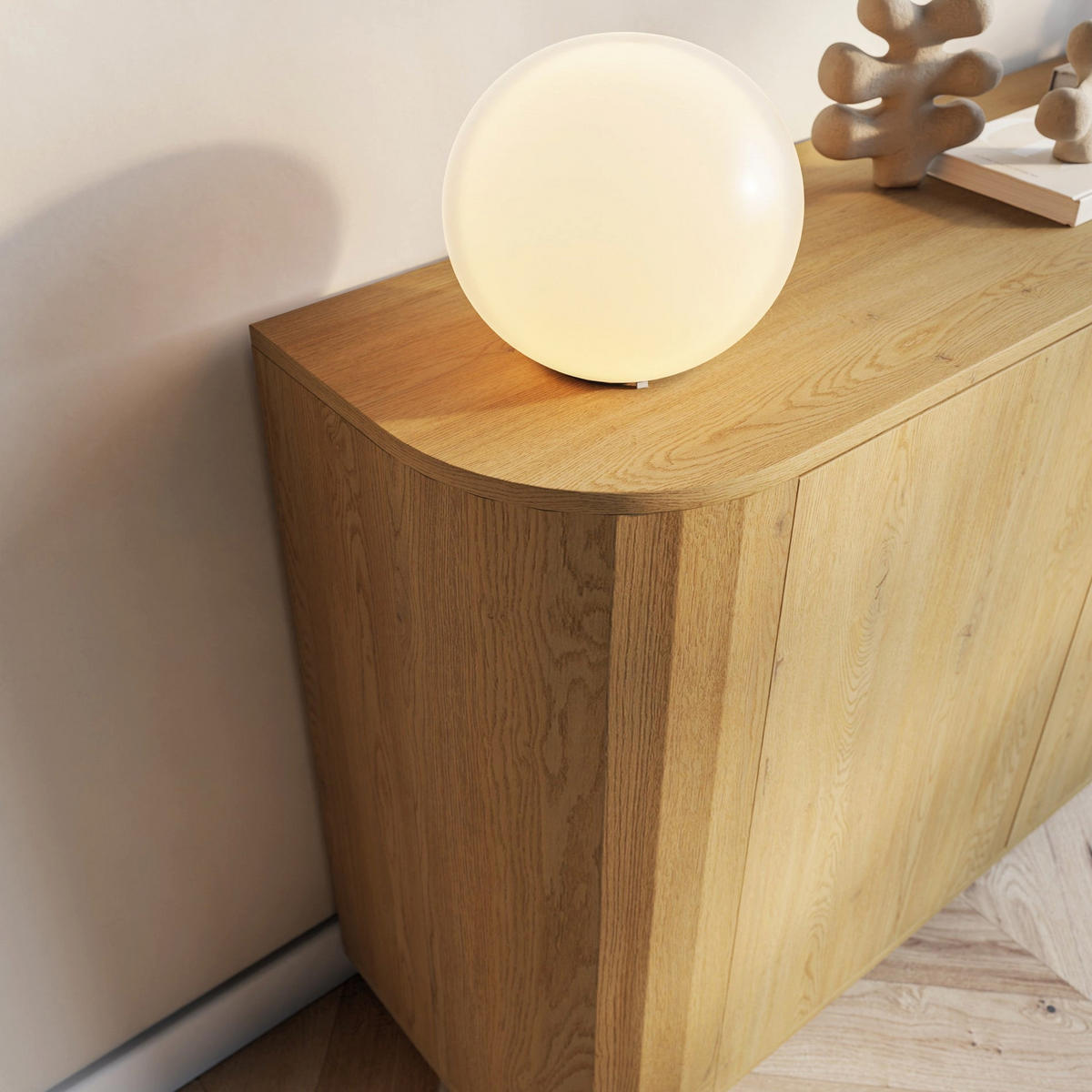 SIDEBOARD Coru dub cremona torro 140cm - zlatá/barva dubu, kov/kompozitní dřevo (140/90.9/39.1cm) - Selsey