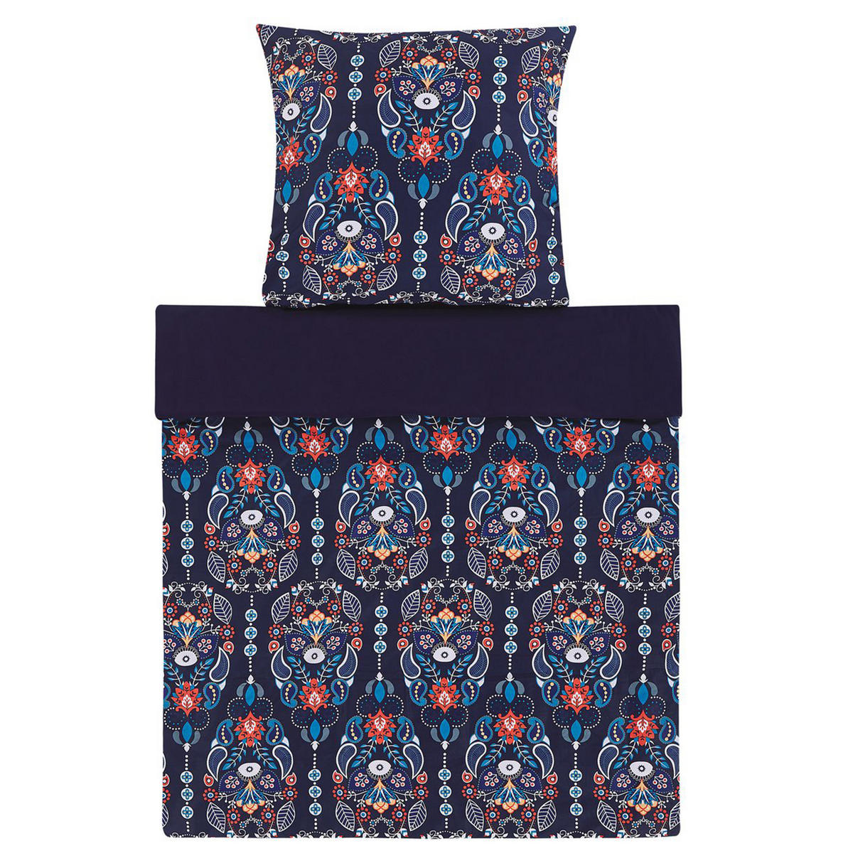 BETTWÄSCHE SET Madrona 135x200 cm - Blau, Textil (135/200cm) - Beliani