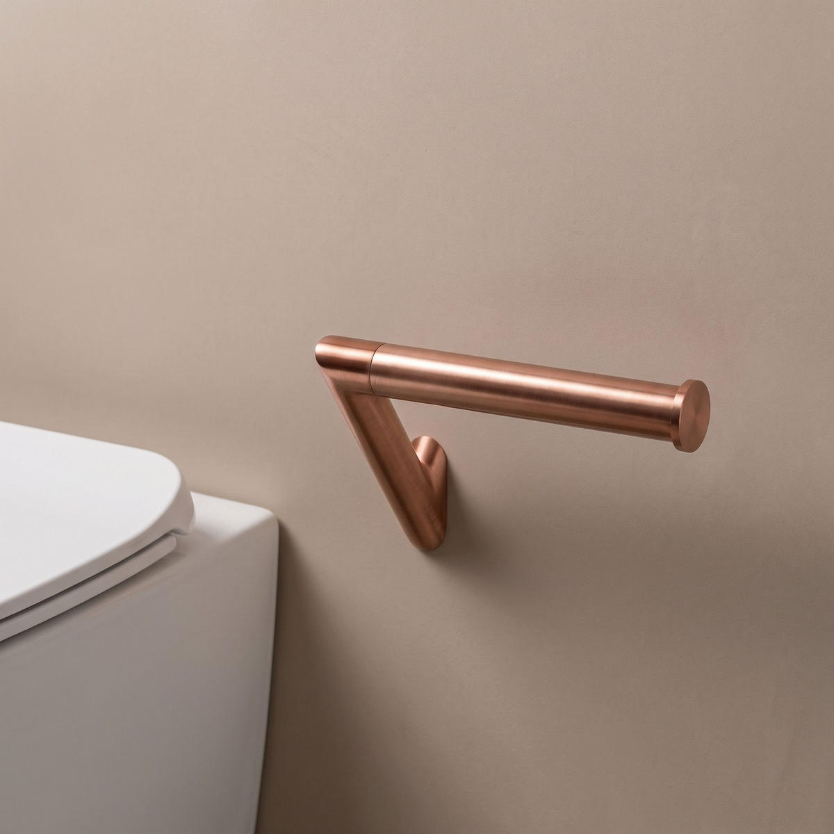 HALTER Für Toilettenpapier Rea Will Brush Copper - Kupferfarben, Metall (14.5/8.5/8cm) - REA