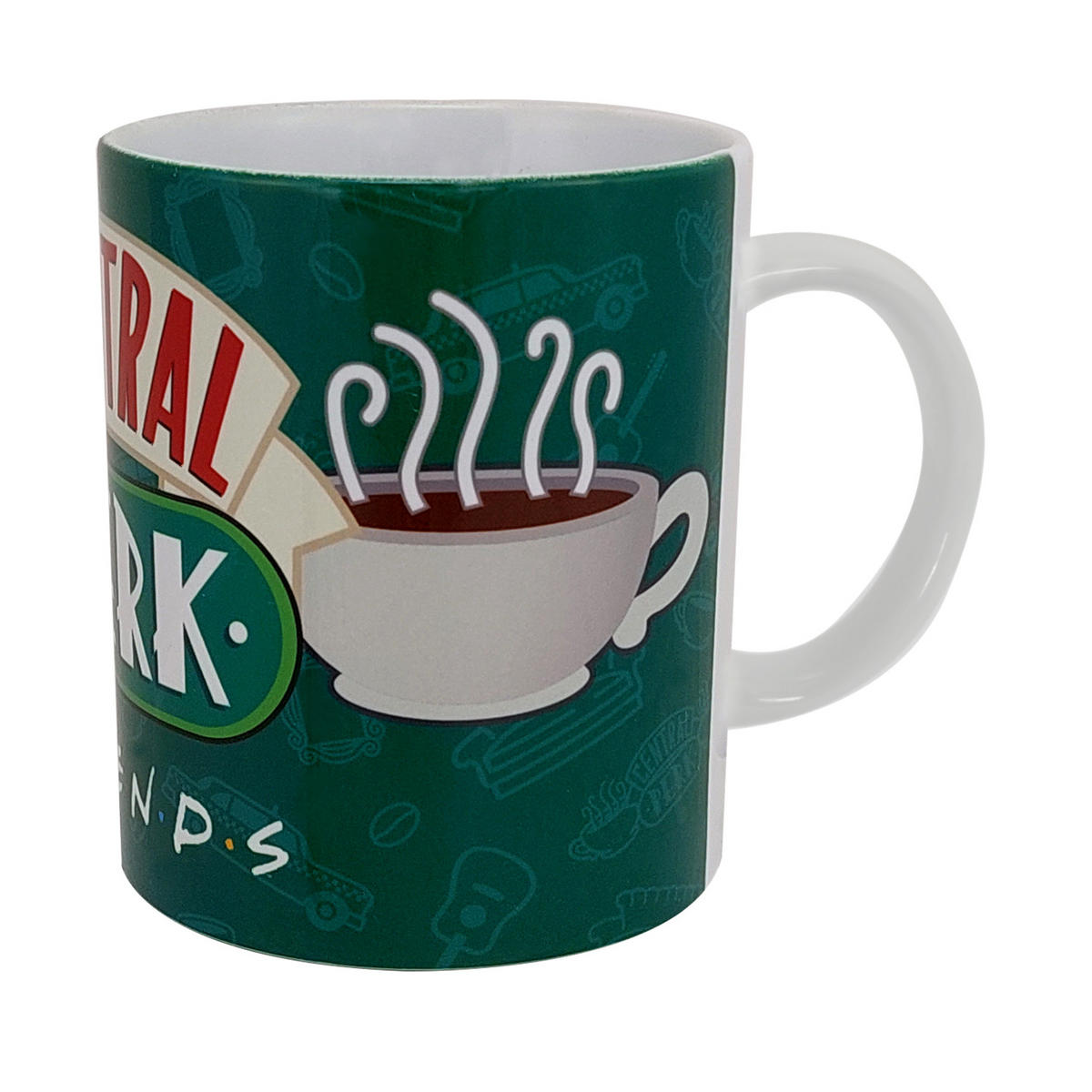 KAFFEEBECHER Friends Central Perk Grün 320 ml - Grün, Keramik (0.32L) - United Labels
