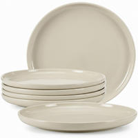 TELLER-SET VICTO 6-tlg Speiseteller - Beige, Keramik (27cm) - KONSIMO®