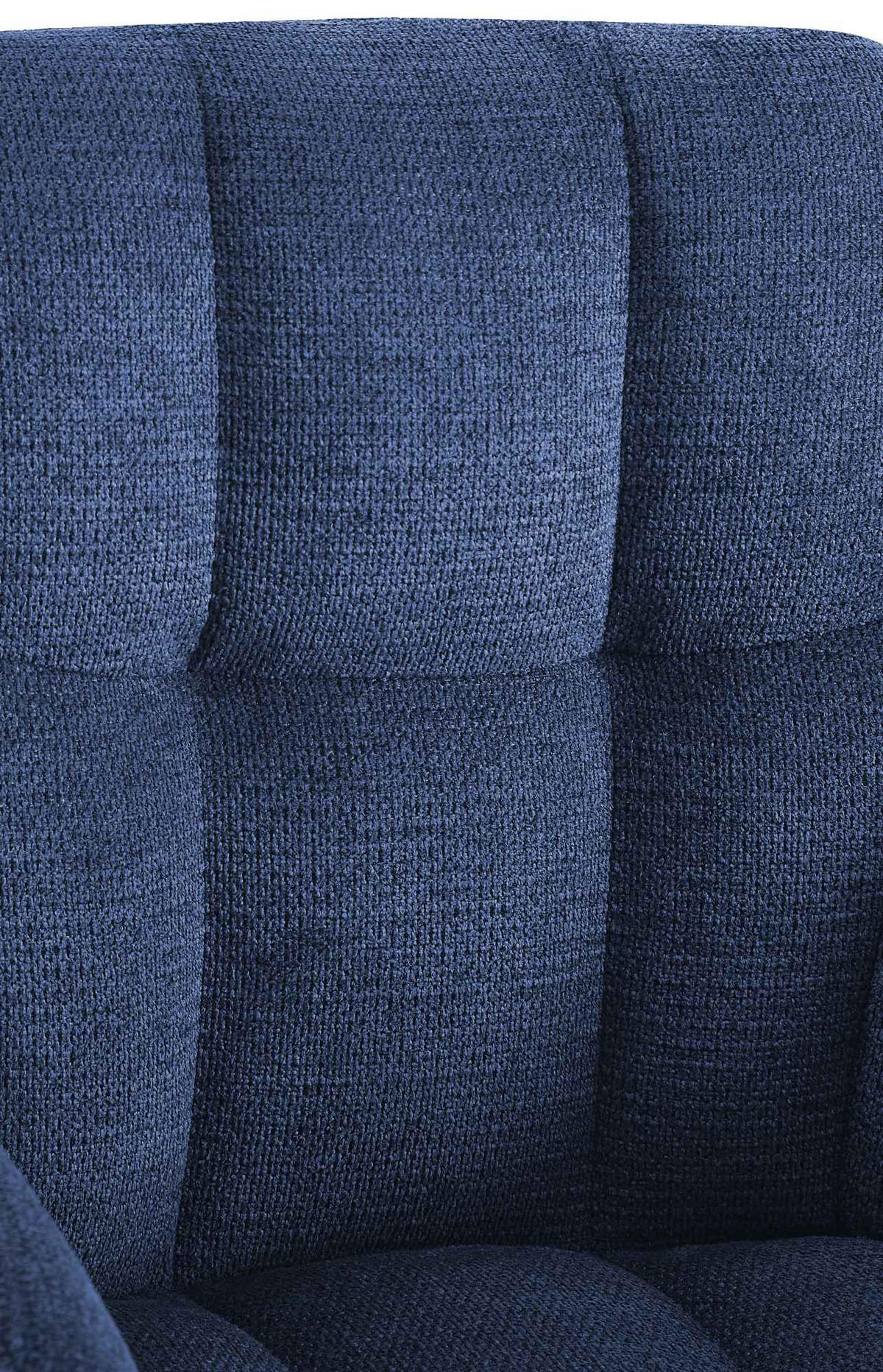 ARMLEHNENSTUHL Stoff Dunkelblau - Schwarz/Dunkelblau, Textil/Metall (59/87/59cm) - CLP