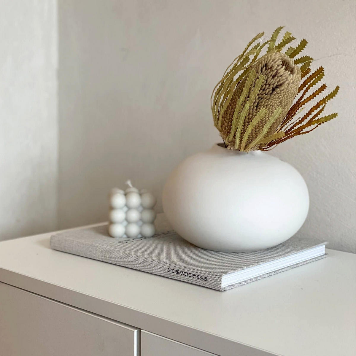 TROCKENBLUME Banksia - weinrot / 30 cm - Weinrot, Naturmaterialien (30cm) - Lykke & You