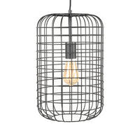 PENDELLEUCHTE Solido Schwarz 26/26/150 cm - Schwarz, Metall (26/26/150cm) - LABEL51