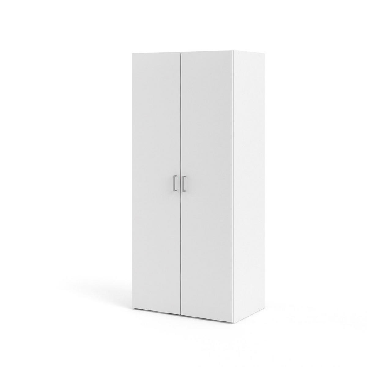 KLEIDERSCHRANK weiß - Weiß, Holzwerkstoff (78/176/50cm) - ebuy24