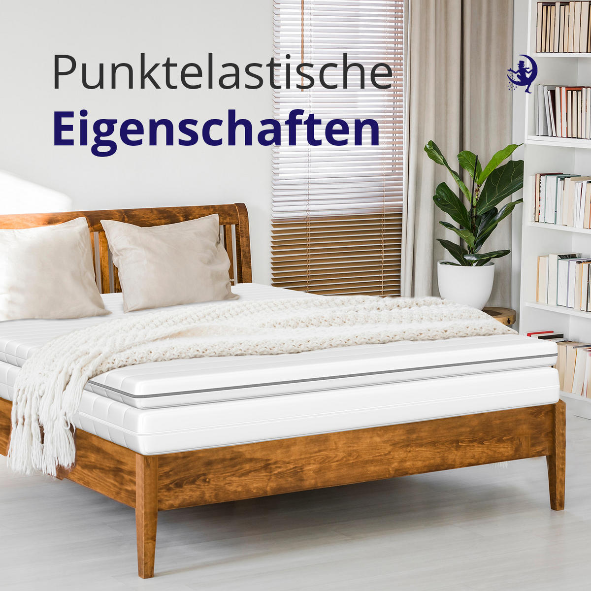 TOPPER 80x200 Kaltschaum – 5 cm Höhe - ergonomisch - Weiß, Textil (80/200cm) - Mister Sandman