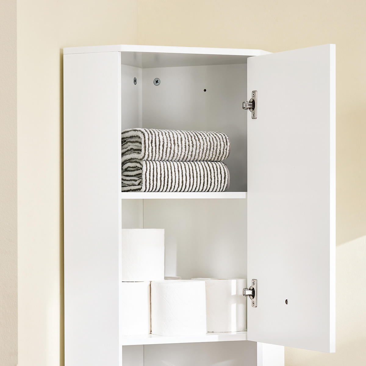 HOCHSCHRANK Weiß - Weiß, Holzwerkstoff (44/171/31cm) - SoBuy
