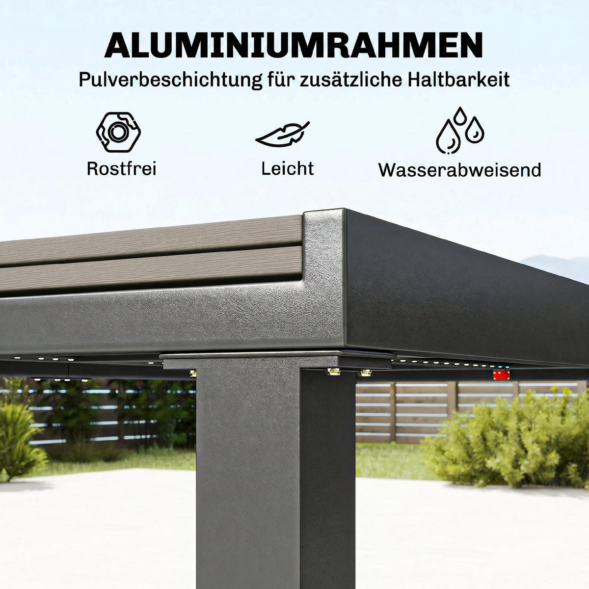 GARTENMÖBEL Set 7-teilig,ausziehbarer Lamelentisch+6 stapelbare Stühle - Grau, Holzwerkstoff - Vallsero
