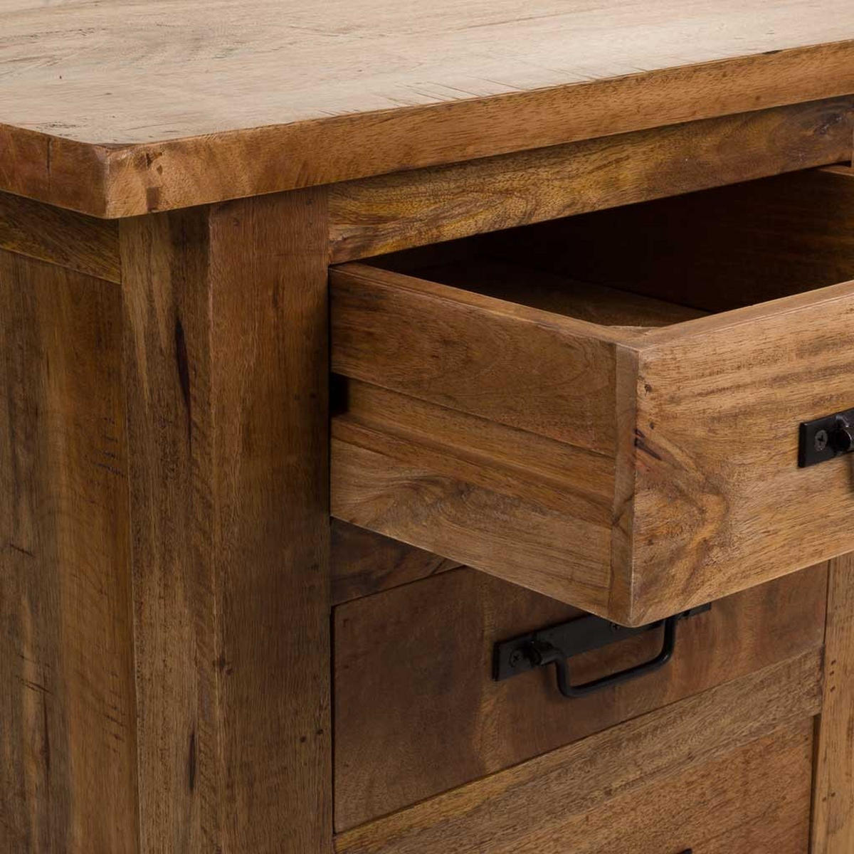 SCHREIBTISCH aus Holz 180x75x80 cm - Braun, Holz (75/180/80cm) - Wanderlust