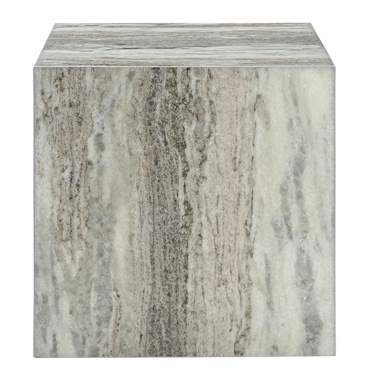 BEISTELLTISCH - Marmor - Hellgrau, Stein (40/40/40cm) - home24