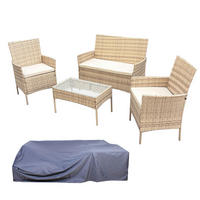 SITZGRUPPE Brooklyn Beige - Beige, Metall - SVITA