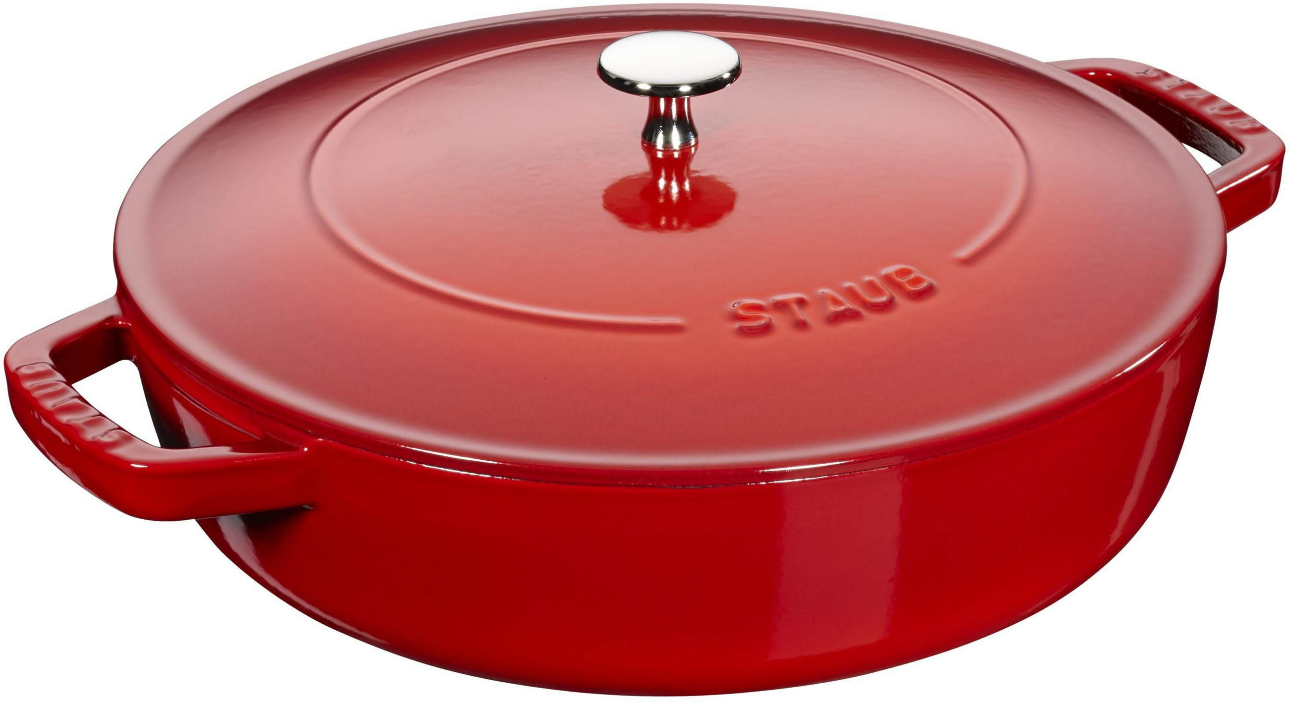 BRÄTER Chistera Kirsche - ø 28 cm / 3.7 liter - Rot, Metall (28cm)