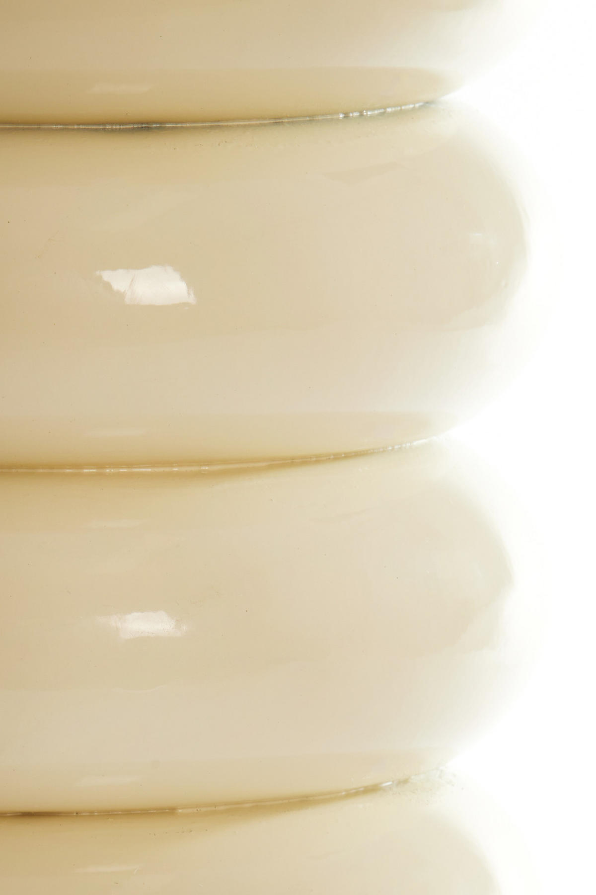 BEISTELLTISCH Mirogi Weiß Ø30/40 cm - Creme, Metall (30/30/40cm) - Light & Living