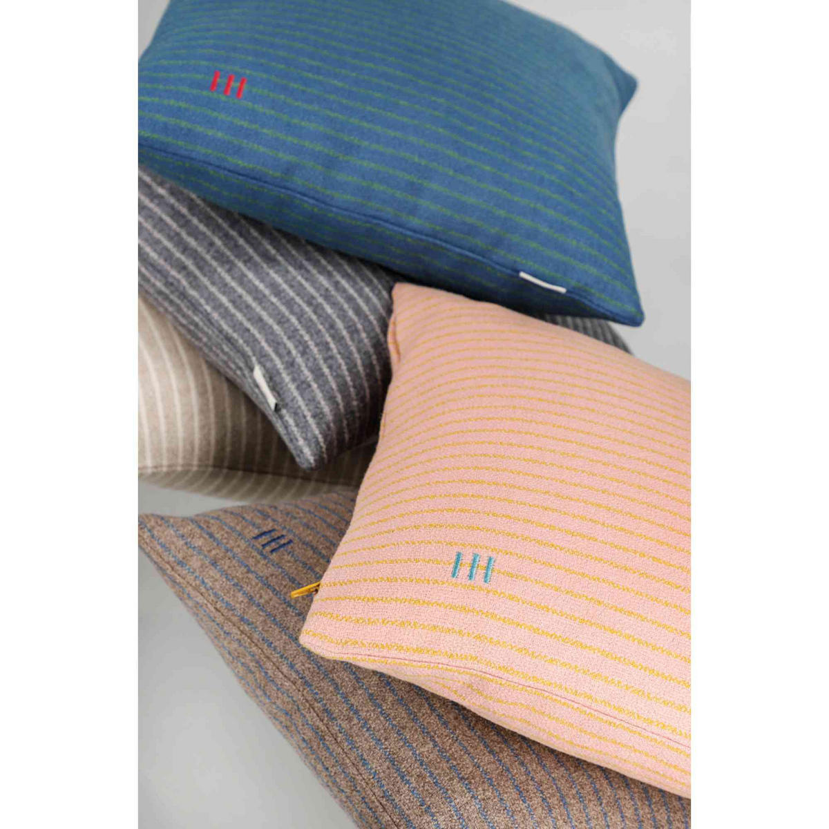 ZIERKISSENHÜLLE DEKOKISSENHÜLLE FUN STRIPE 2er Set - Blau, Textil (38/38cm) - Esprit