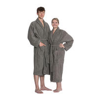 BADEMANTEL, XL, 100% Baumwolle, Braun-Grau - Grau, Textil (XLcm) - Zollner