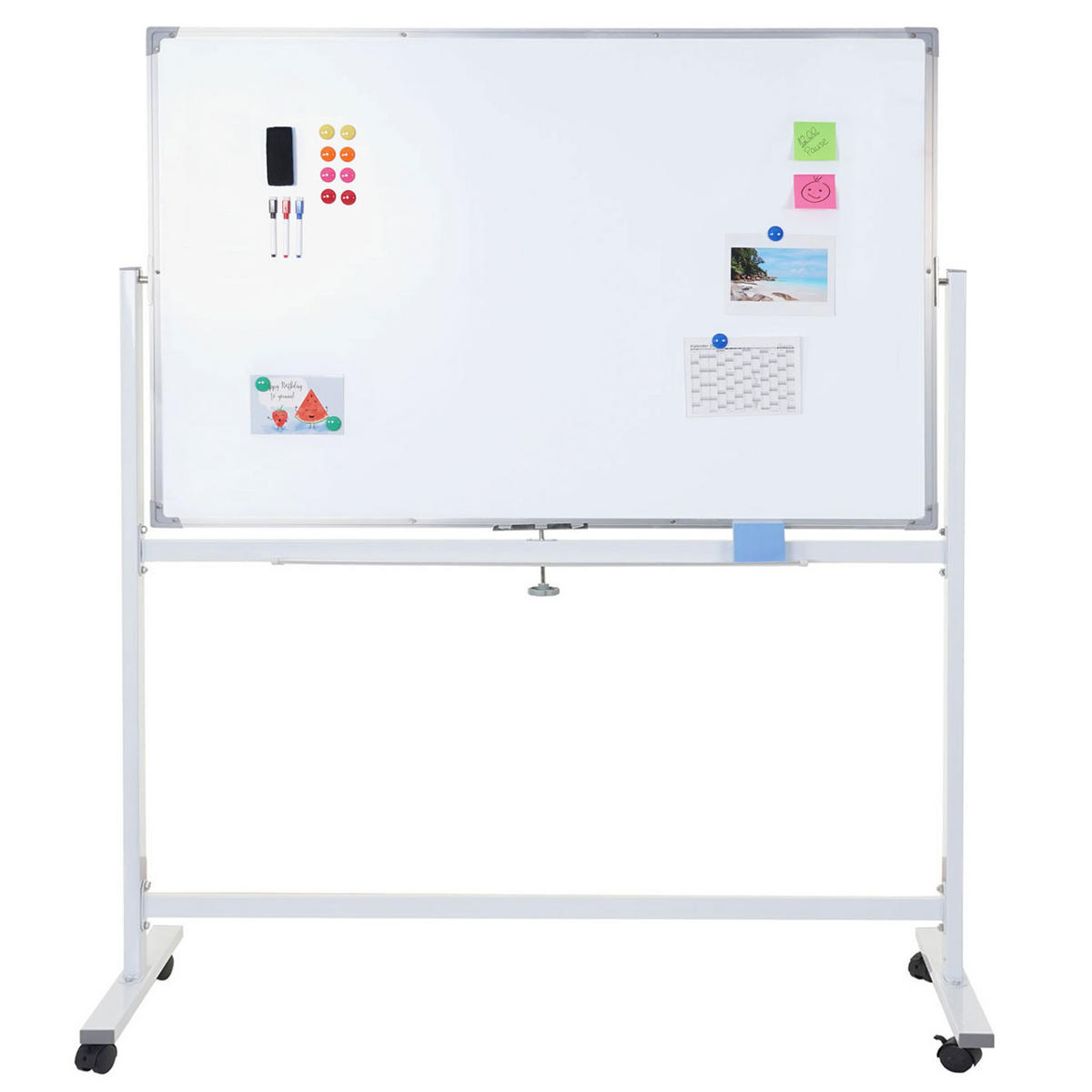 WHITEBOARD Weiß - Weiß, Metall (160/186/50cm) - MCW