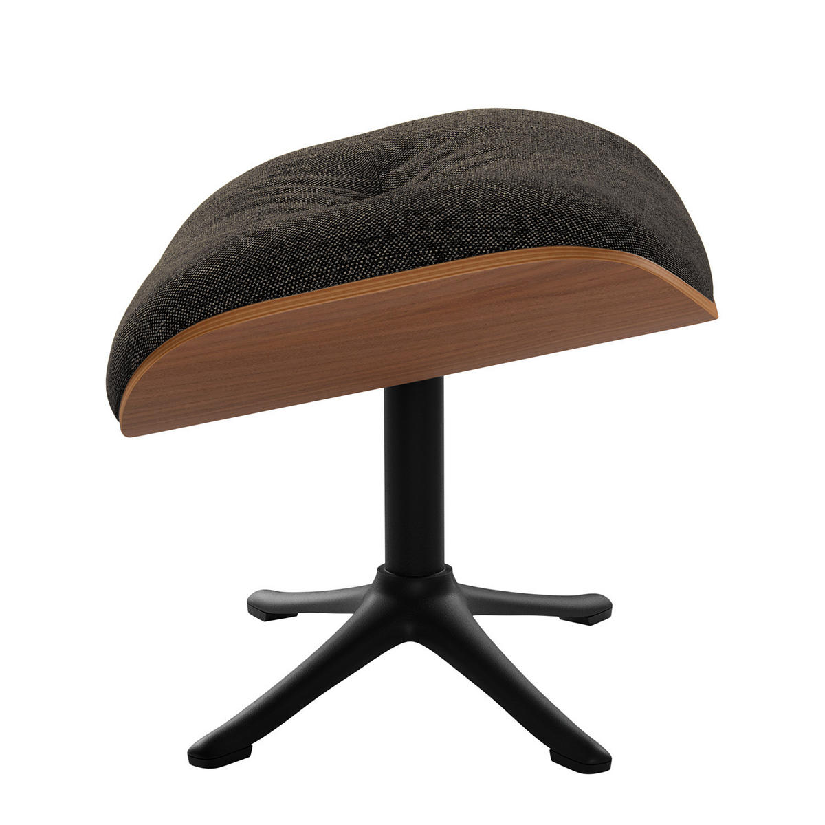 POLSTERHOCKER - Schwarz, Holzwerkstoff/Metall (44/39/42cm) - home24