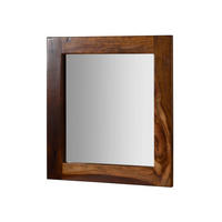 SPIEGEL Sheesham 60x3x65 walnuss lackiert TORONTO #314 - Dunkelbraun, Holzwerkstoff (60/65/3cm) - Massivmoebel24