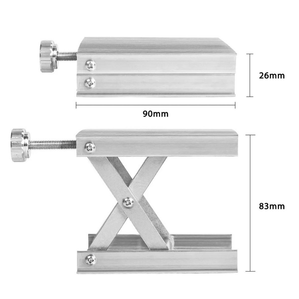 WASSERWAAGE – Aus Aluminiumlegierung gefertigt – Präzise einstellbar und drehbar für horizontale Positionierung - Silberfarben, Metall (8.3/9/1cm) - DCA