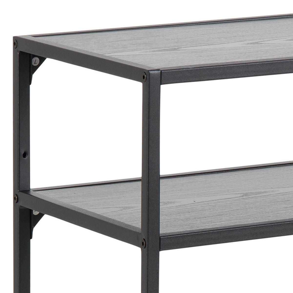 KONSOLENTISCH, Sea, Schwarz, Spanplatte melamin, 120 x 35 x 79 cm - Schwarz, Holzwerkstoff/Metall (35/120/79cm) - ebuy24