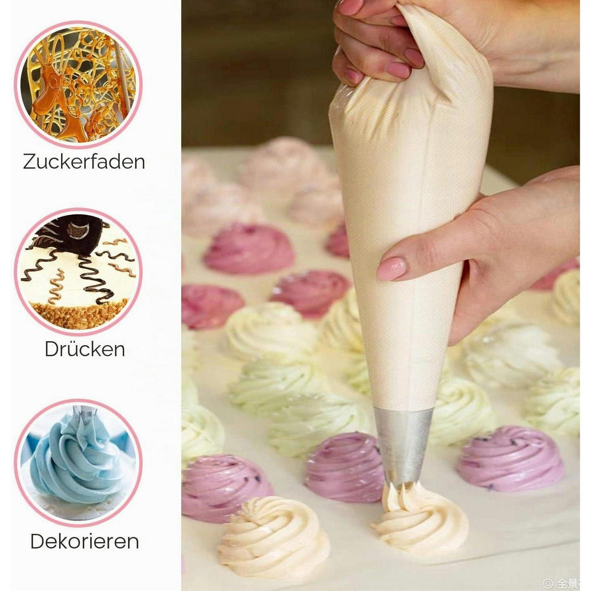 SPRITZBEUTEL 100 Stück Set 59 x 28 cm - Transparent, Kunststoff (28/50/50cm)