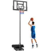 BASKETBALLKORB DE-10542 Schwarz - Schwarz, Metall (70/110cm) - ComfortXL