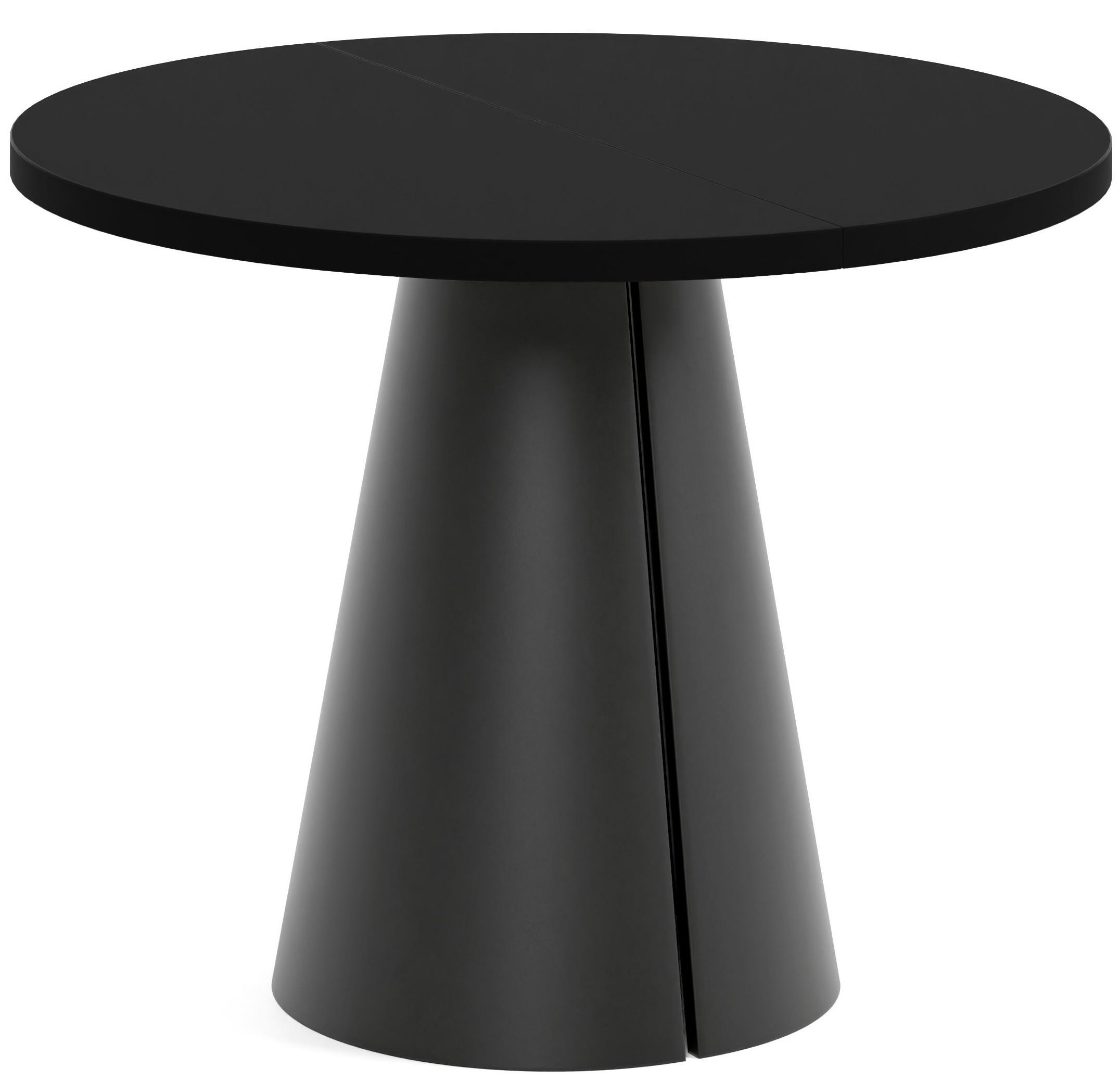 TISCH Schwarz ALMA Ausziehbar 100/176 cm - Schwarz, Holzwerkstoff (2/100/76cm) - Sepro Meble