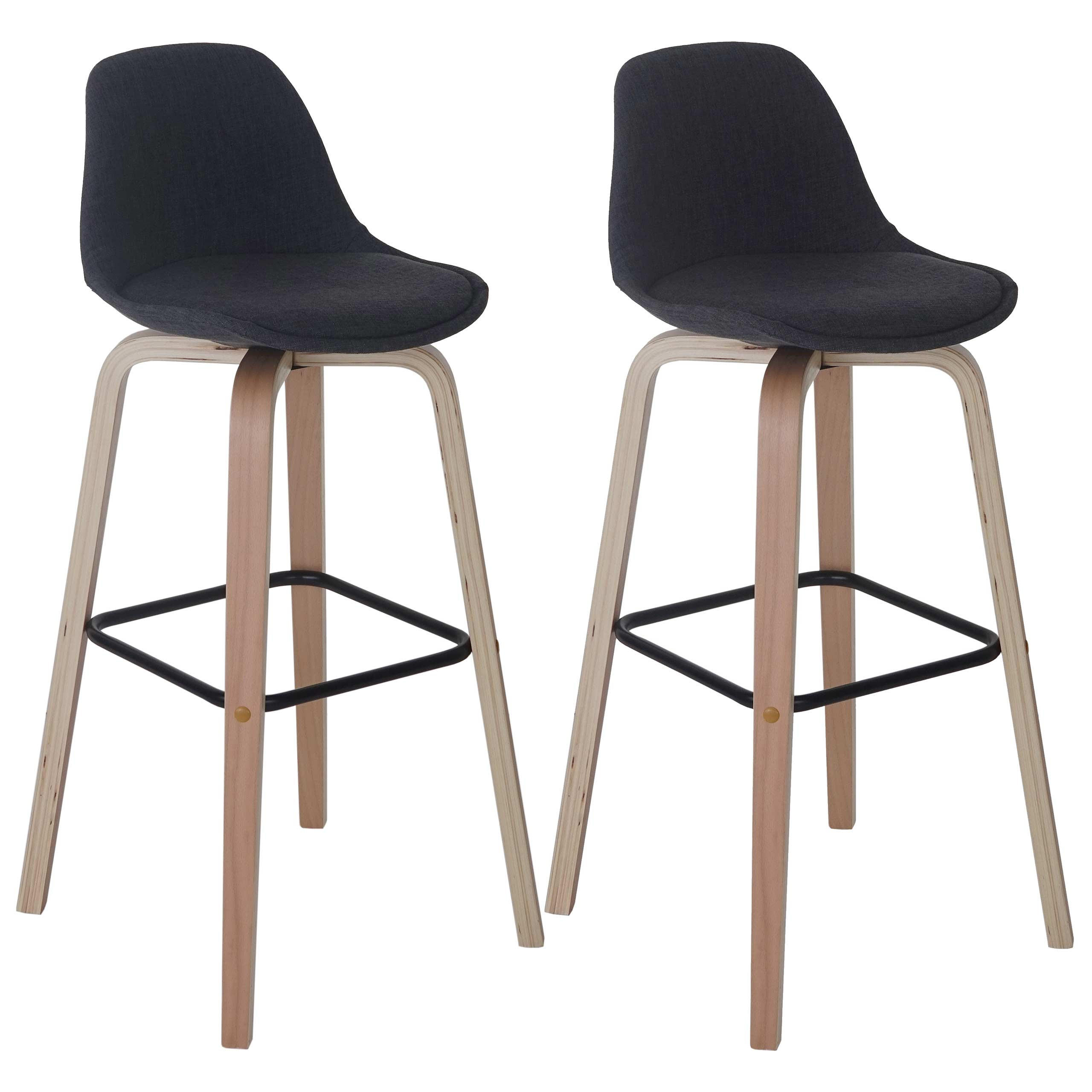 Proregal Barhocker Dunkelgrau 44x97x45 cm