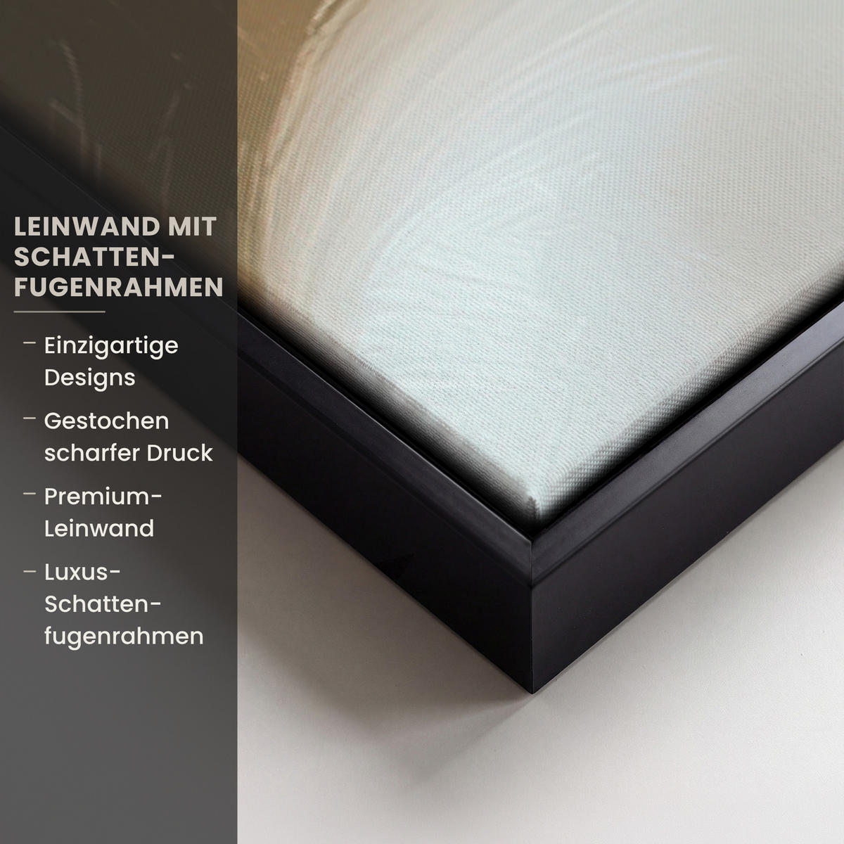 LEINWAND Bilder mit Rahmen - Gesicht - Blumen - Gold - Abstrakt - 80x120 - Goldfarben, Textil (80/120cm) - MuchoWow