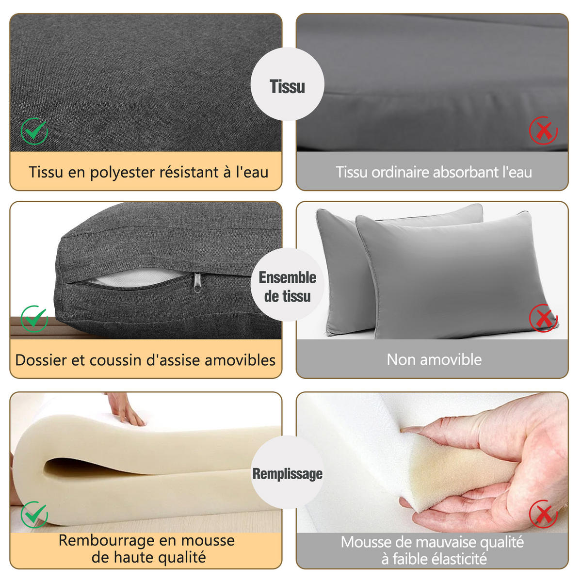 GARTEN-LOUNGESERIE 6-7 Personen Beige - Grau, Metall - ComfortXL