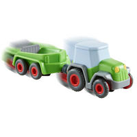 SPIELZEUGAUTO Kullerbü - Traktor mit Anhänger, ab 2 Jahren - Multicolor, Kunststoff (11.5/21cm) - Haba