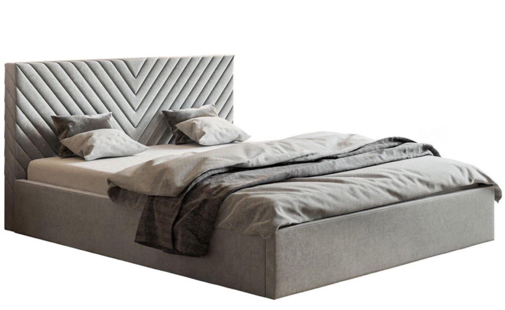 Sepro Meble Bett Schwarz, Grau 180x200 cm