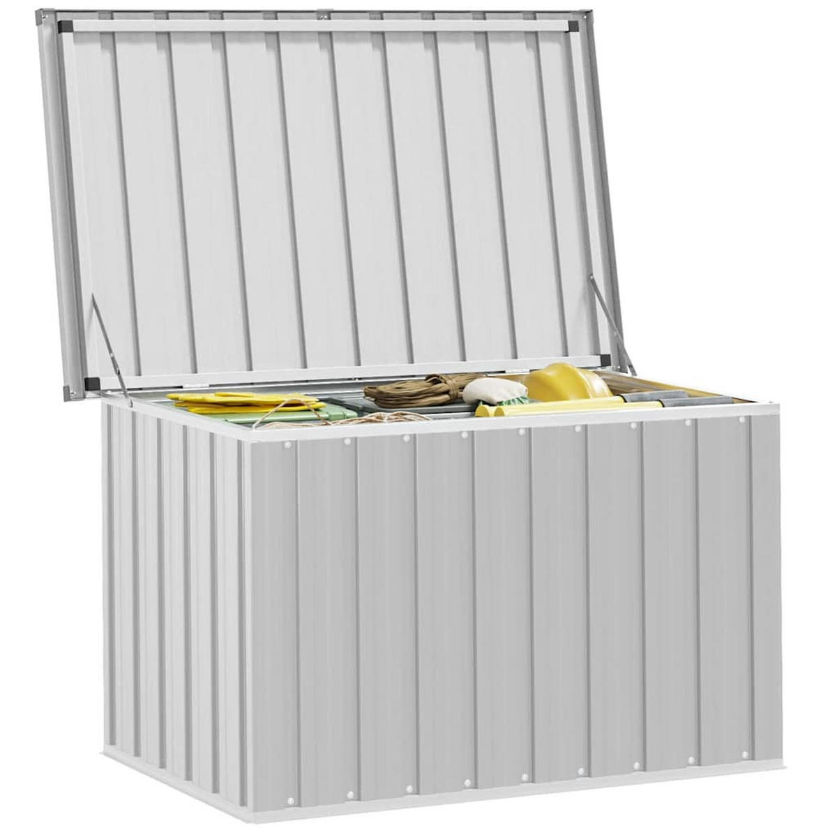 GARTENBOX Grau 109x67x65 cm - Grau, Metall (109/65/67cm) - furnicato