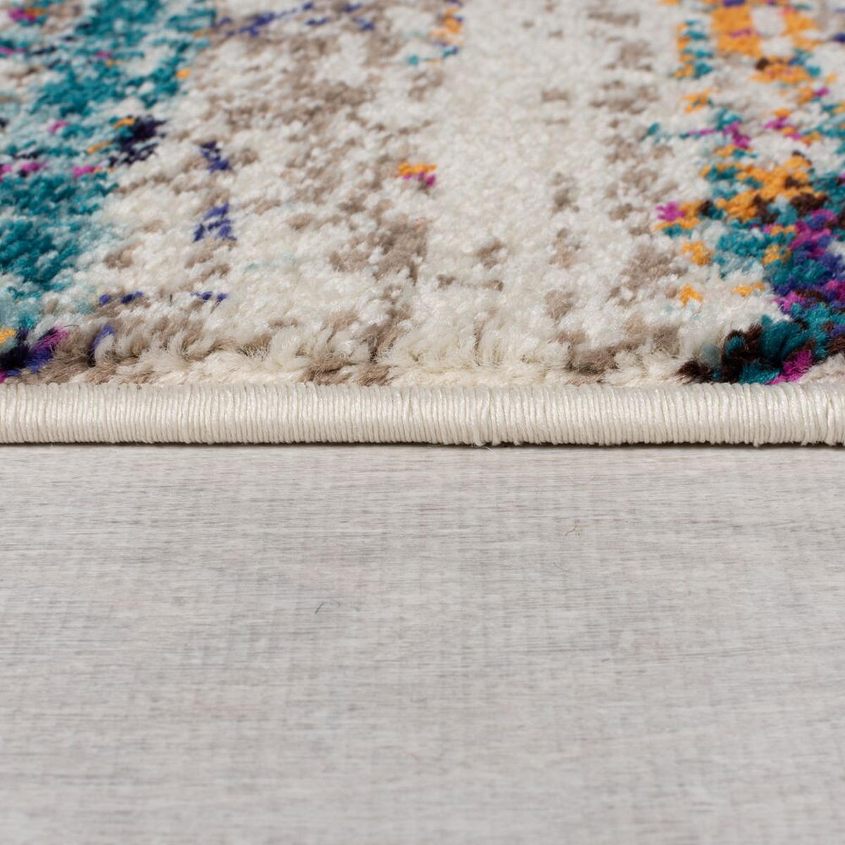 TEPPICH Abstrakt-Bunt-Design, pflegeleicht BLYTH, Multi 66x230 cm - Multicolor, Textil (66/230cm) - KADIMA DESIGN