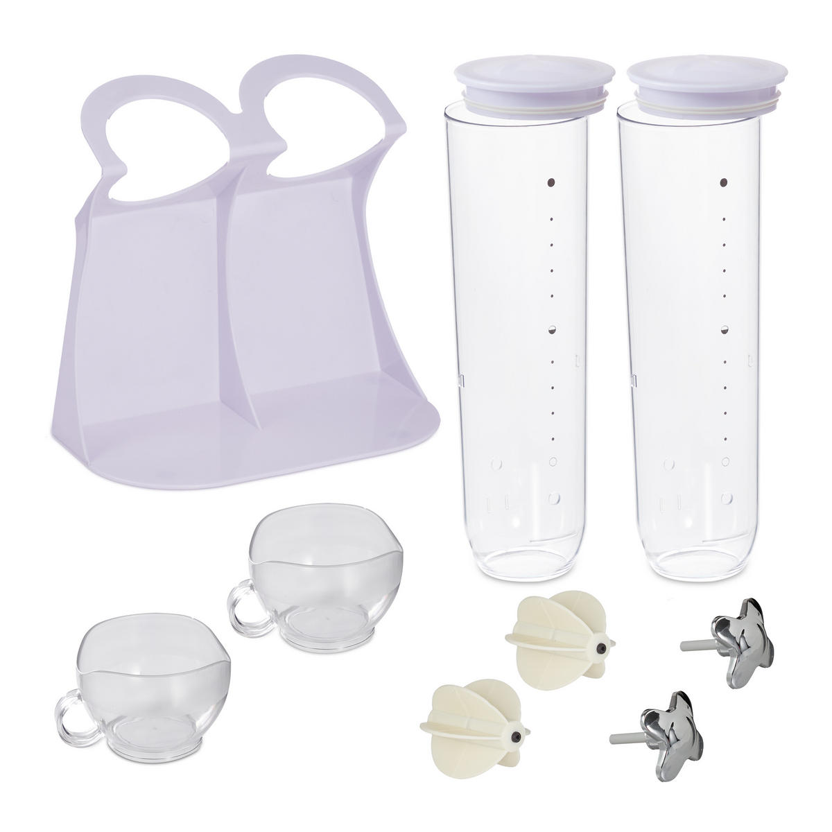 DÁVKOVAČ müsli - viacfarebná, plast (28/41/14cm) - Relaxdays