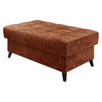 POLSTERHOCKER Nord - Schwarz/Bronzefarben, Holz/Textil (106/44/67cm) - MIRJAN24