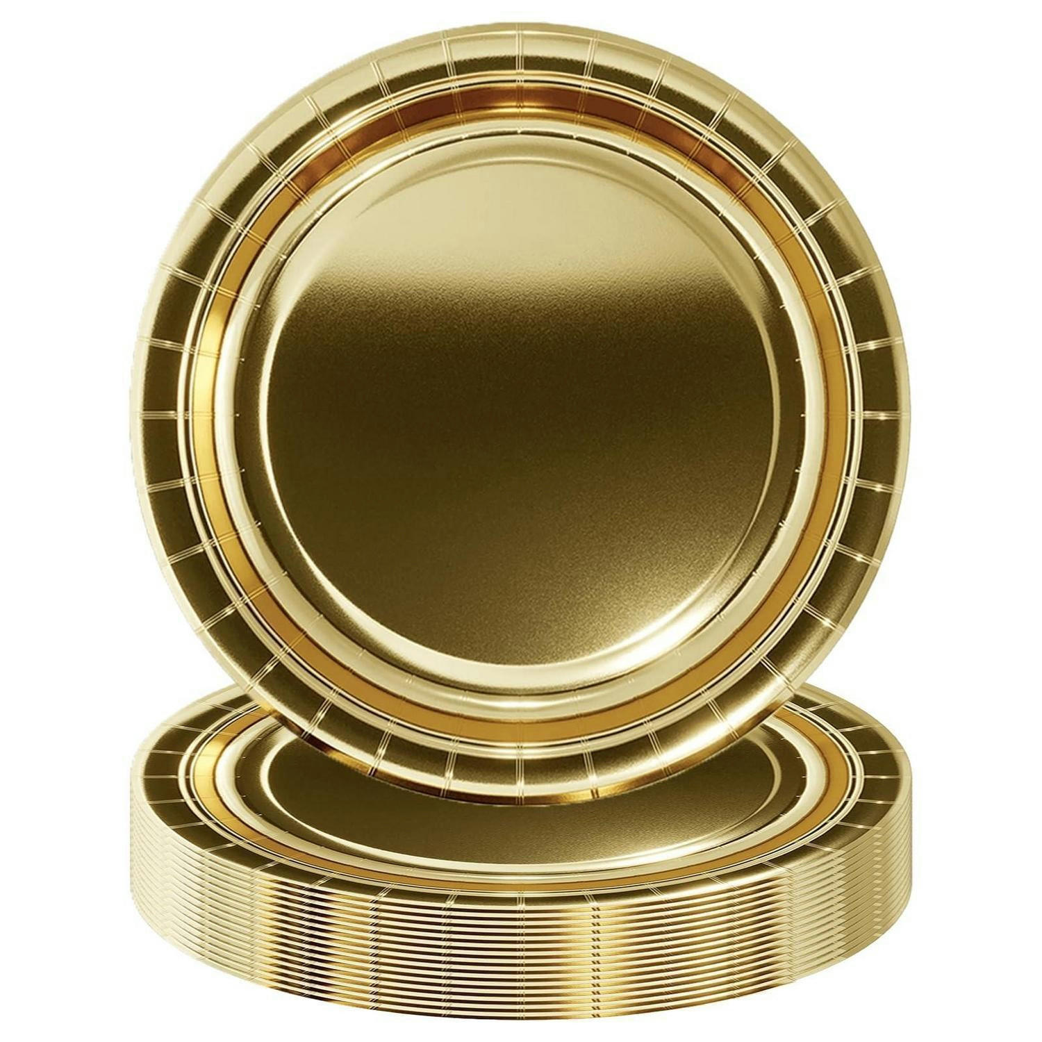 XXXLutz Pappteller Gold 22.9x1x22.9 cm