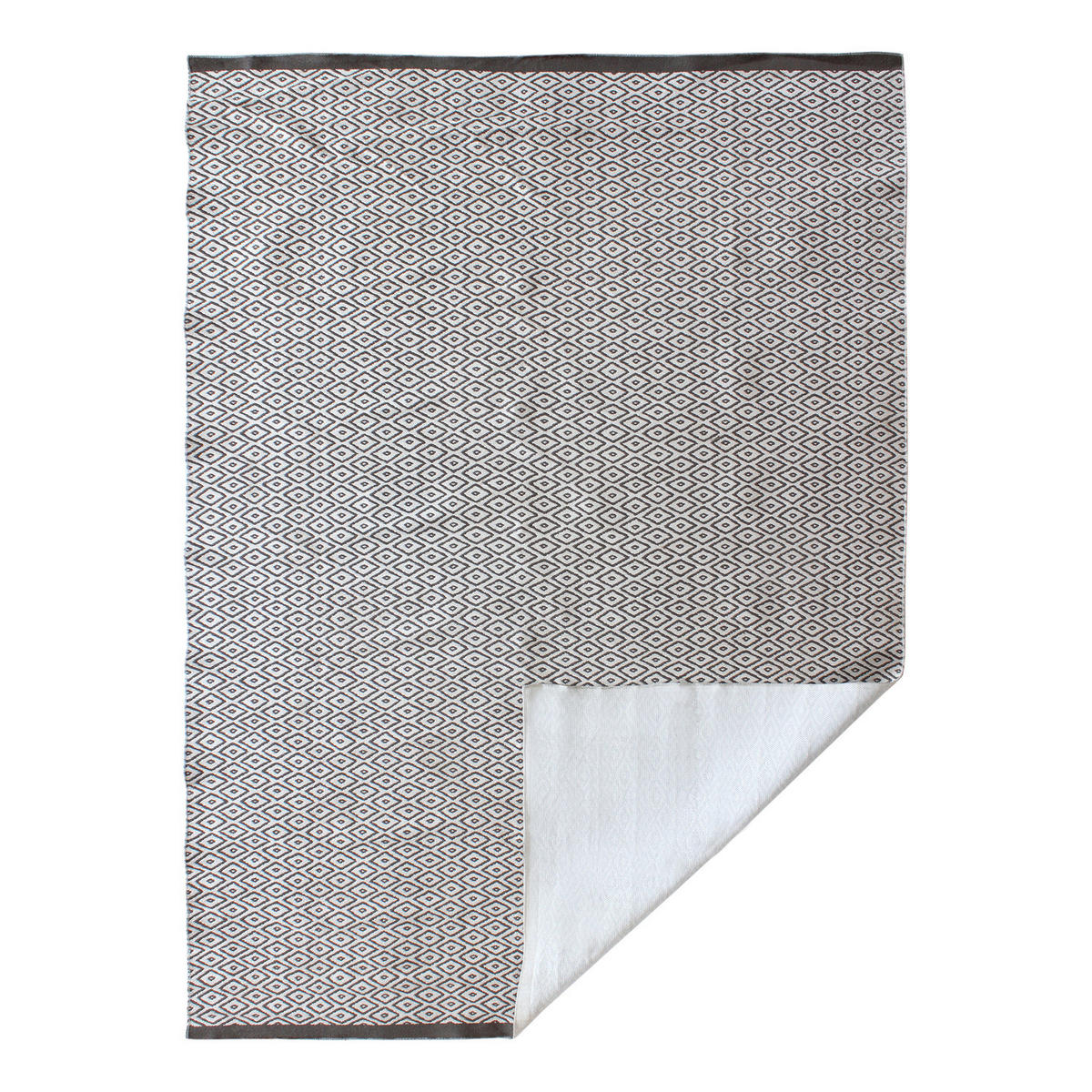 IN-/OUTDOORTEPPICH - Kunstfaser - Elfenbein / Grau - Grau, Textil (160/230cm) - home24