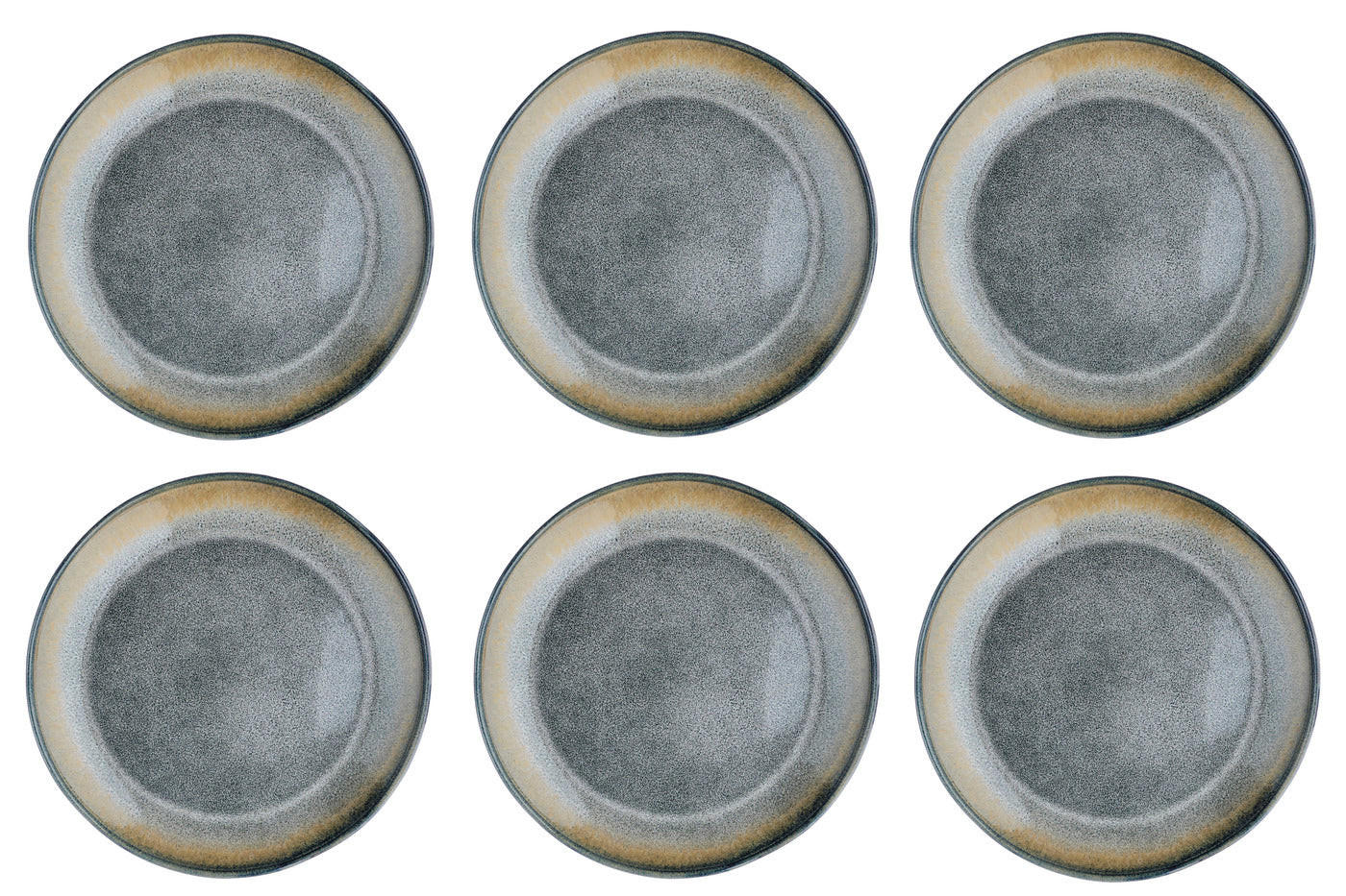 TELLER Genesis Ø27cm - 6er-Set - Erde - Grau, Keramik (27cm) - Björn