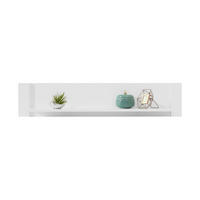 WANDREGAL – 120 cm – BERGEN System – Weiß - Weiß Hochglanz, Holzwerkstoff (120/25/20cm) - hi-markt