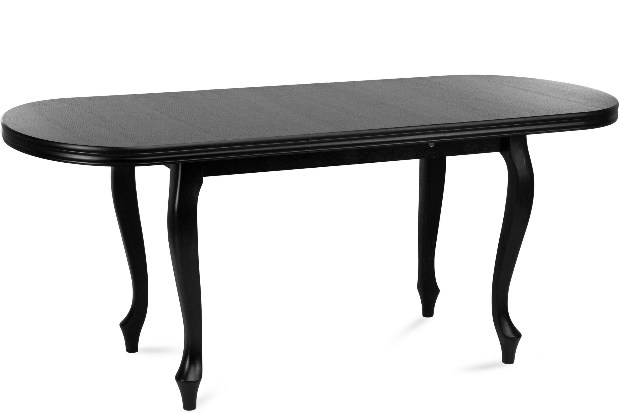 ESSTISCH ALTIS ausziehbar bis 240cm, Schwarz - Schwarz, Holz (90/160/77cm) - KONSIMO®