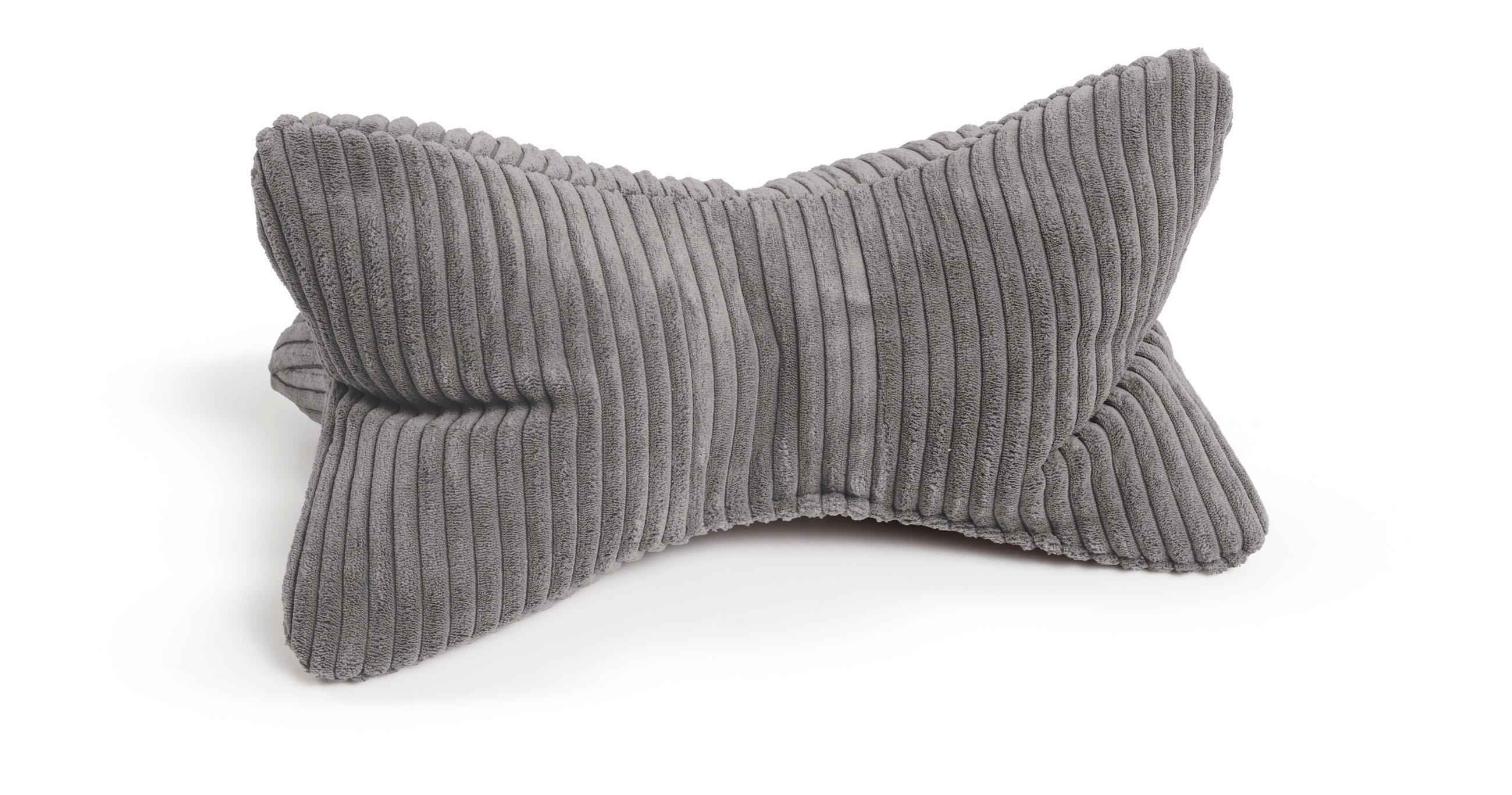 KISSEN Leseknochen Shara anthrazit - Anthrazit, Textil (22/42cm) - Magma Heimtexx