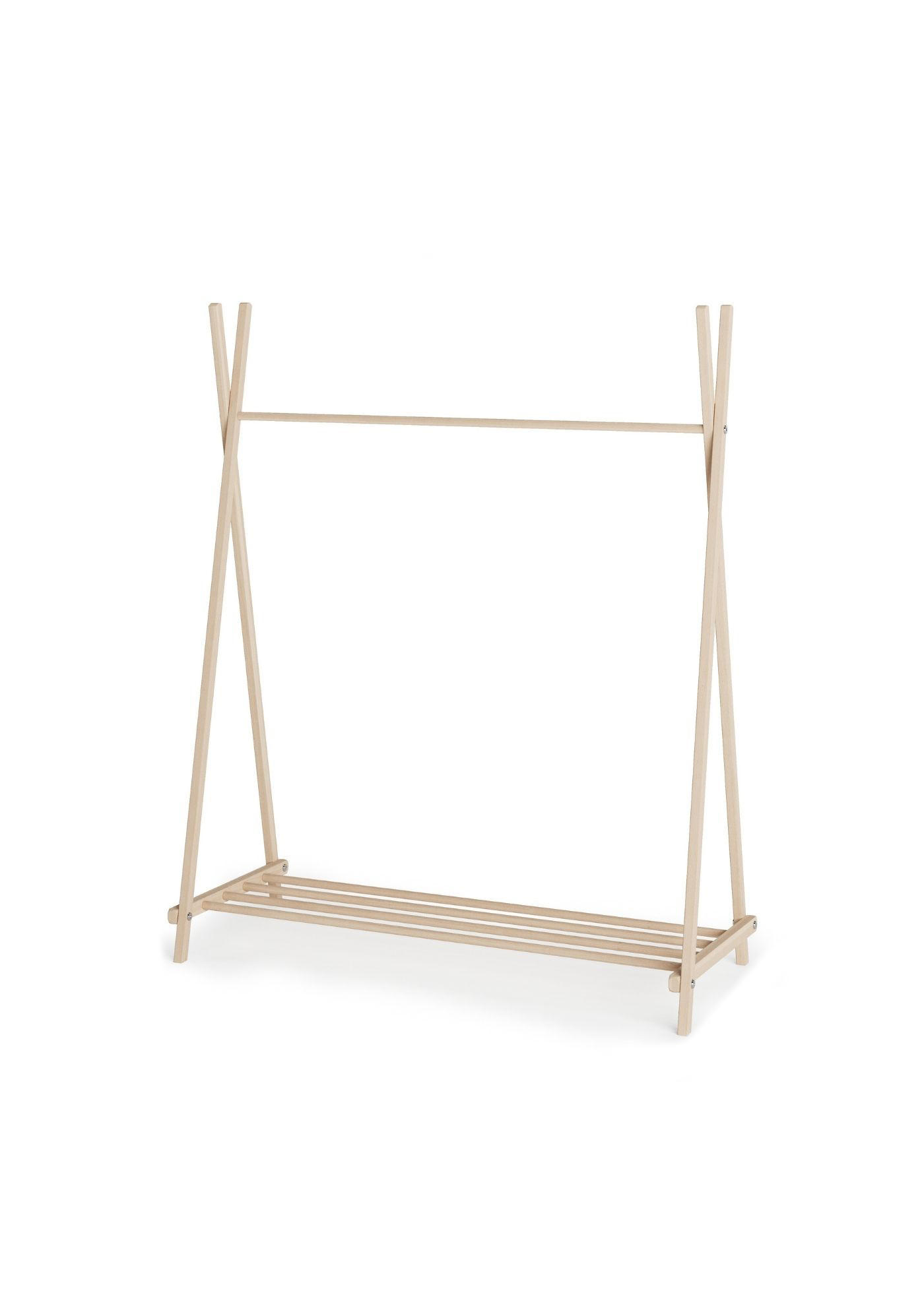 KLEIDERSTÄNDER TIDY aus Holz – offene Garderobe für Kinder- & Babyzimmer natur - Naturfarben, Holz/Buchenholz (105/120/43cm) - Sämann – make a difference.