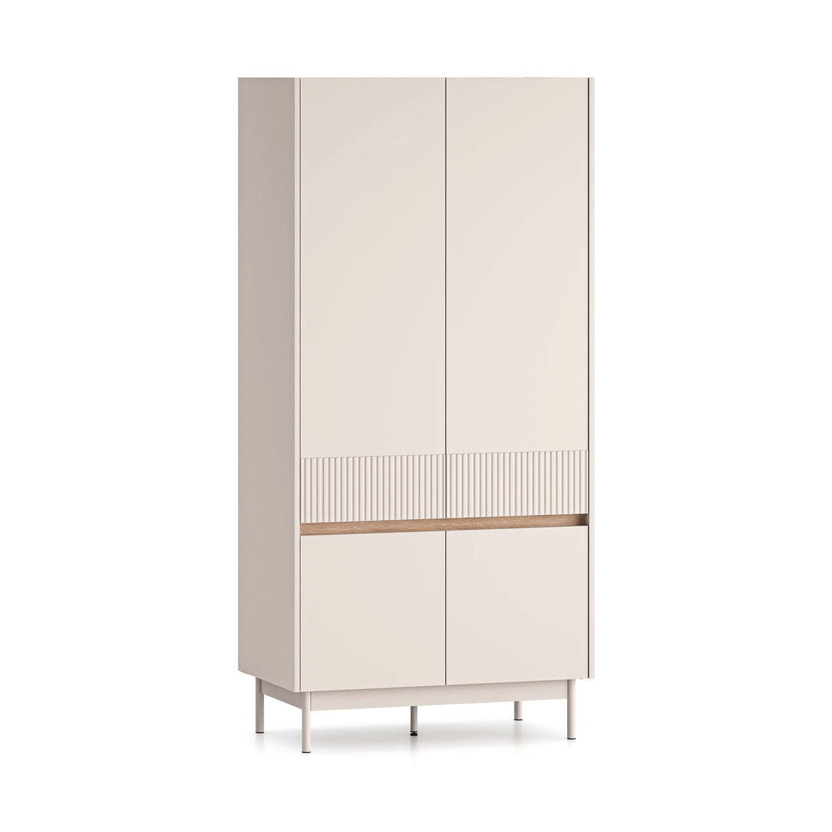 KLEIDERSCHRANK – 92 cm – Dunea – Eichefarben - Eichefarben, Holzwerkstoff (92/193/53cm) - hi-markt