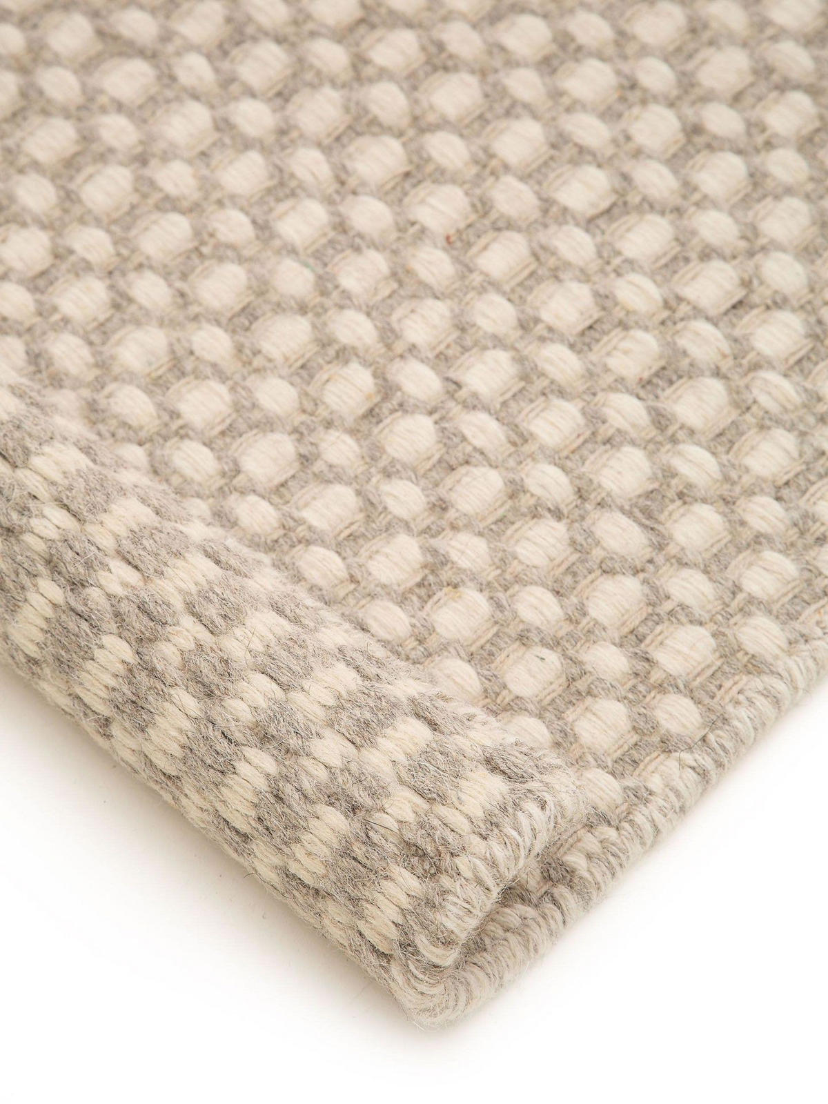 WOLLTEPPICH-LÄUFER Hector Beige 70x200 cm - Beige, Textil (70/1cm) - KUNSTLOFT