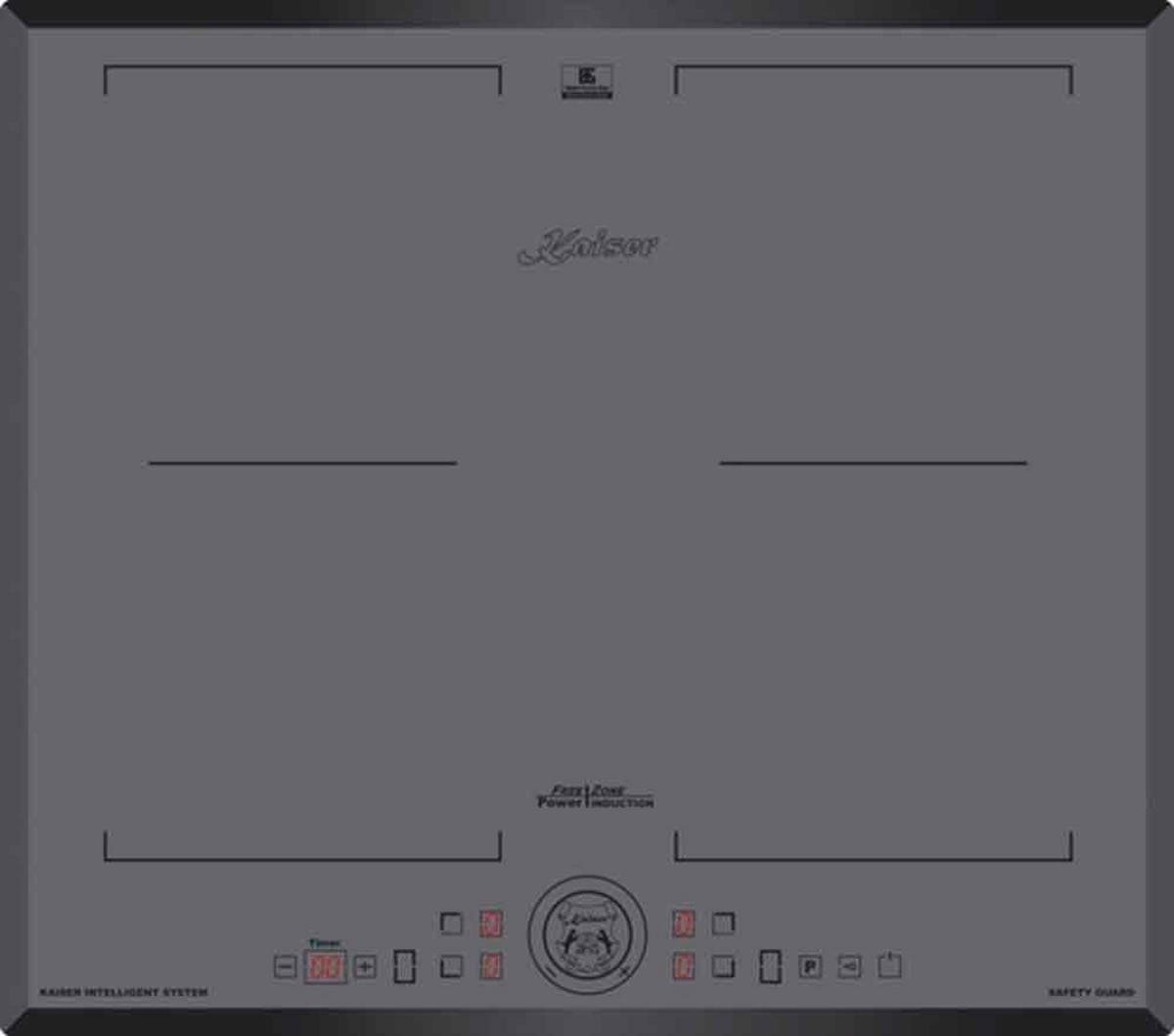 INDUKTIONSKOCHFELD - Grau, Keramik (59/5.5/52cm) - Kaiser Küchengeräte