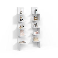 ECKREGAL Vesuvio Weiß 28 x 175.4 cm 2er Set - Weiß, Holzwerkstoff (28/175.4/28cm) - Livinity®