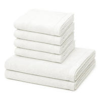FROTTIERSET Lifestyle 6-teilig - Weiß, Textil (50/100cm) - Cawoe