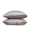 KISSENBEZÜGE Bamsa Bambus grau 70/80 cm 2er-Set - Grau, Textil (70/80cm) - Homla