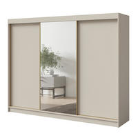 SCHWEBETÜRENSCHRANK mit Spiegel Fiore 3D1L 250 Kaschmir/Gold - Kaschmir/Goldfarben, Holzwerkstoff/Metall (250/200/60cm) - mzm24